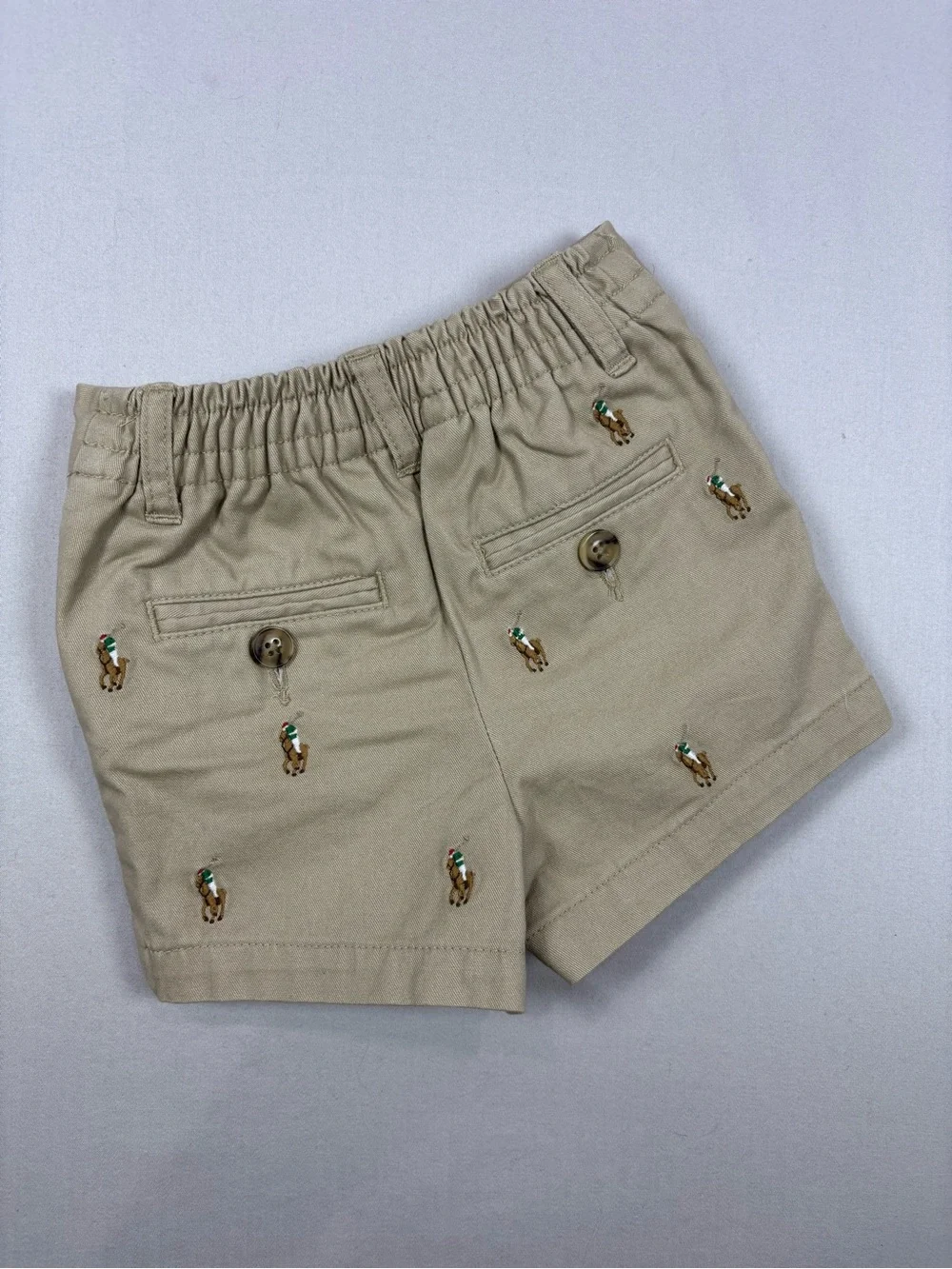 Ralph Lauren Polo Pony Stretch Chino Short Baby Boy 3 Month Preppy New England
